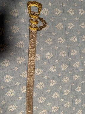 Leatherock Light Brown Leather Belt with Stitched Edges